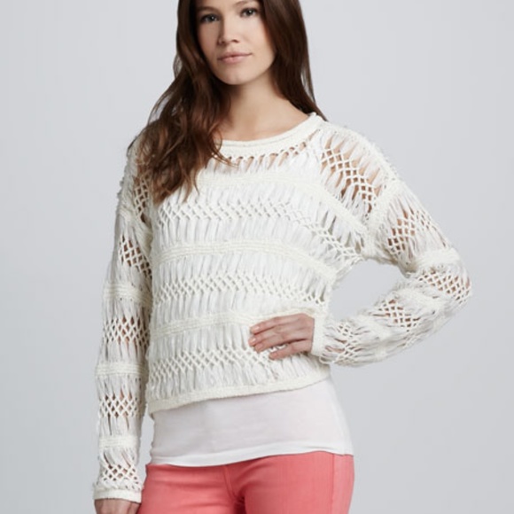 Cut25 open macrame pullover sweater S - Picture 1 of 16